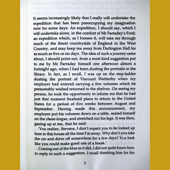 Book: The Remains of the Day by Kazuo Ishiguro - Picture 7 of 11